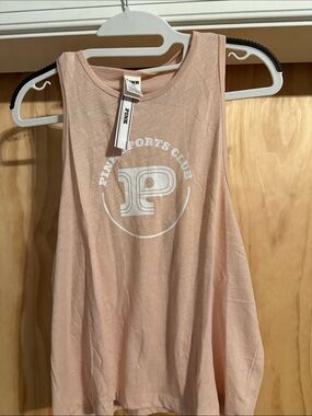 PINK Victoria's Secret Light Pink Sports Club Graphic Tank
